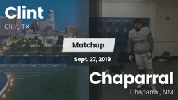 Matchup: Clint  vs. Chaparral  2019