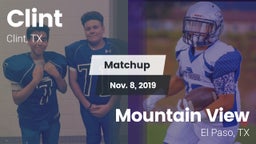 Matchup: Clint  vs. Mountain View  2019