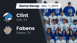 Recap: Clint  vs. Fabens  2019