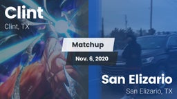 Matchup: Clint  vs. San Elizario  2020