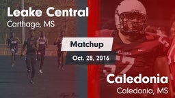 Matchup: Leake Central High vs. Caledonia  2016
