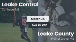 Matchup: Leake Central High vs. Leake County  2017