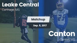 Matchup: Leake Central High vs. Canton  2017