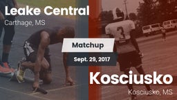 Matchup: Leake Central High vs. Kosciusko  2017