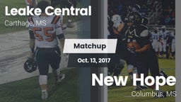 Matchup: Leake Central High vs. New Hope  2017