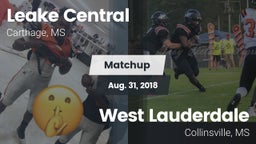 Matchup: Leake Central High vs. West Lauderdale  2018