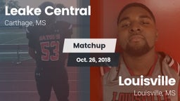 Matchup: Leake Central High vs. Louisville  2018
