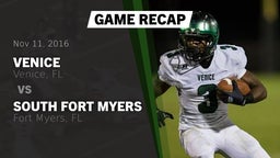 Recap: Venice  vs. South Fort Myers  2016
