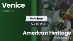 Matchup: Venice  vs. American Heritage  2020