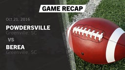 Recap: Powdersville  vs. Berea  2016