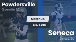 Matchup: Powdersville High vs. Seneca  2017