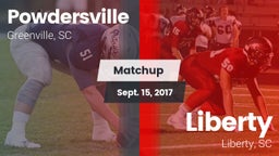 Matchup: Powdersville High vs. Liberty  2017