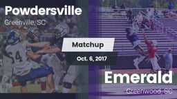 Matchup: Powdersville High vs. Emerald  2017