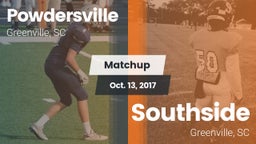 Matchup: Powdersville High vs. Southside  2017