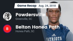 Recap: Powdersville  vs. Belton Honea Path  2018