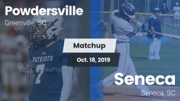 Matchup: Powdersville High vs. Seneca  2019