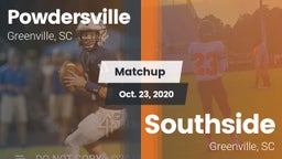 Matchup: Powdersville High vs. Southside  2020