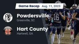 Recap: Powdersville  vs. Hart County  2023