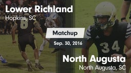 Matchup: Lower Richland High vs. North Augusta  2016