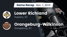 Recap: Lower Richland  vs. Orangeburg-Wilkinson  2019