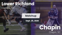 Matchup: Lower Richland High vs. Chapin  2020