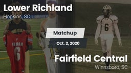 Matchup: Lower Richland High vs. Fairfield Central  2020