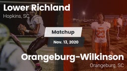Matchup: Lower Richland High vs. Orangeburg-Wilkinson  2020