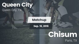 Matchup: Queen City High vs. Chisum  2016