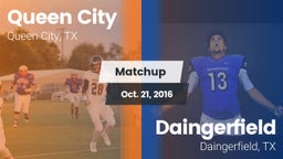 Matchup: Queen City High vs. Daingerfield  2016