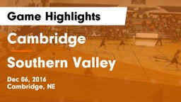 Cambridge  vs Southern Valley  Game Highlights - Dec 06, 2016