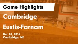 Cambridge  vs Eustis-Farnam  Game Highlights - Dec 02, 2016