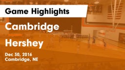 Cambridge  vs Hershey  Game Highlights - Dec 30, 2016