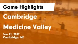 Cambridge  vs Medicine Valley Game Highlights - Jan 21, 2017