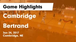 Cambridge  vs Bertrand  Game Highlights - Jan 24, 2017