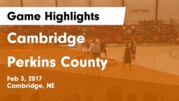 Cambridge  vs Perkins County  Game Highlights - Feb 3, 2017