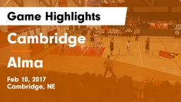 Cambridge  vs Alma  Game Highlights - Feb 10, 2017