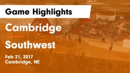 Cambridge  vs Southwest  Game Highlights - Feb 21, 2017