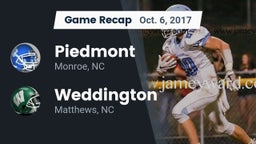 Recap: Piedmont  vs. Weddington  2017
