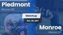Matchup: Piedmont  vs. Monroe  2017