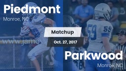 Matchup: Piedmont  vs. Parkwood  2017