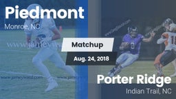 Matchup: Piedmont  vs. Porter Ridge  2018