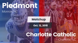 Matchup: Piedmont  vs. Charlotte Catholic  2018