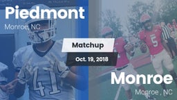 Matchup: Piedmont  vs. Monroe  2018