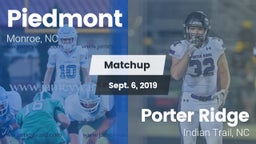 Matchup: Piedmont  vs. Porter Ridge  2019