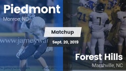 Matchup: Piedmont  vs. Forest Hills  2019
