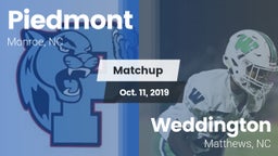Matchup: Piedmont  vs. Weddington  2019