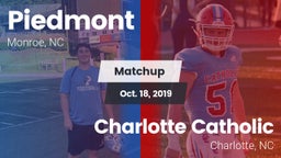 Matchup: Piedmont  vs. Charlotte Catholic  2019