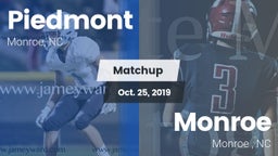 Matchup: Piedmont  vs. Monroe  2019