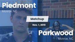 Matchup: Piedmont  vs. Parkwood  2019