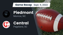 Recap: Piedmont  vs. Central  2022
